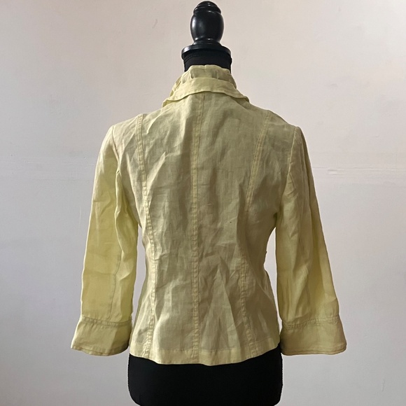 100% yellow linen jackets - Picture 5 of 10